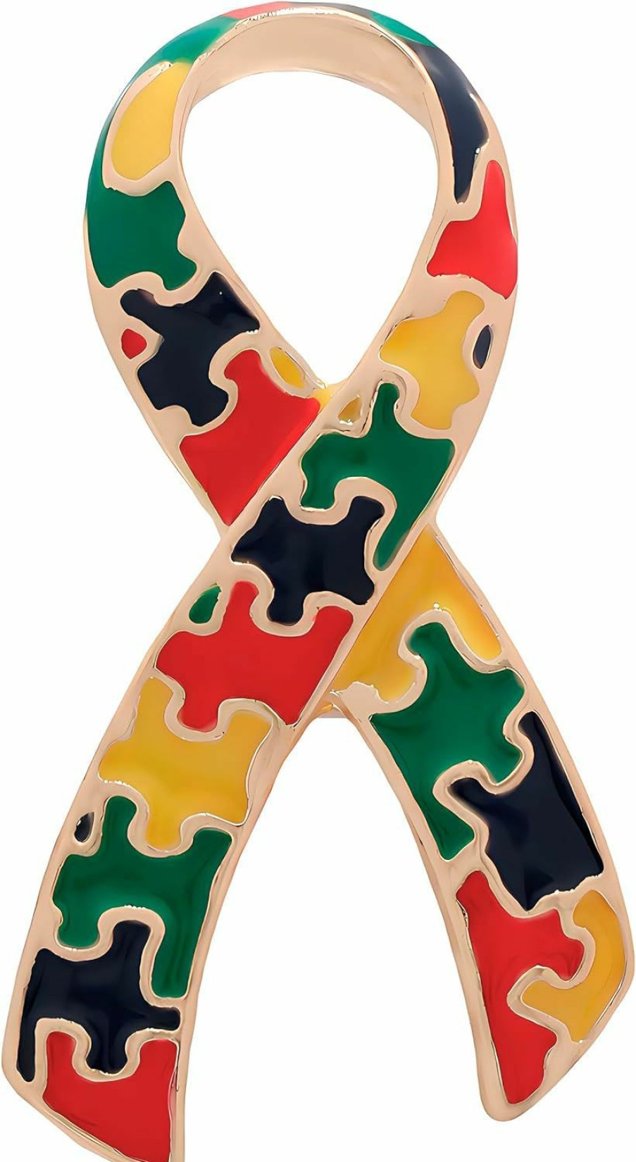 Fundraising For A Cause Large Autism Awareness Ribbon Pin With Colorful Puzzle Pieces Asperger'S/Autism Ribbon Multi-Colored Lapel Pins Perfect For Asperger'S/Autism Awareness, Gift-Giving, Fundraising & More! Best