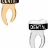 Amazon Plikin 2Pcs Dental Teeth Pins Brooch Medical Dentist Lapel Backpack Toothbrush Oral Care Gold Silver Pins Badge For Doctors Nurses Hot