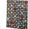 Hlimior Hlimior Extra Large Pin Collection Display Organizer 16'' X 12'',48 Grids Acrylic Enamel Pin Display Case Dust-Free Table Top & Wall Mount Pin Display Holder Board For Jewelry Pins Gift, Collectibles Wholesale