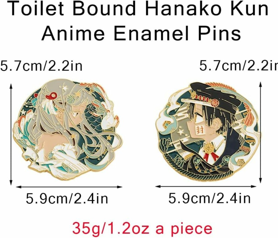 YURAOER Toilet Bound Hanako Kun Anime Pins, Tbhk Manga Cartoon Figures Yashiro Nene Hanako-Kun Brooches Enamel Lapel Pins Cosplay Jewelry Online