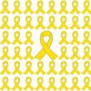 Joixy 25/50/100 Pcs Metal Yellow Ribbon Pin Awareness Ribbon Pin Bone Cancer Awareness Support Campaign Charity Donation Event Gift Accessories Yellow Ribbon Awareness Brooch Online