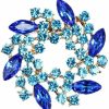 Fuqimanman2020 Colorful Rhinestone Crystal Sunflower Brooch Pin For Women Girls Dress Hat Decoration Clearance