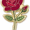 PLANT SCOUTS Rose Enamel Pins June Birth Month Flower Elegant Lapel & Brooch, Perfect For Bulk Gifts, Floral Lovers, Wedding Suits Birthday Gift And Flower Accessory For Floral Lovers - Great Gift Idea Rose Pin Brooch Best