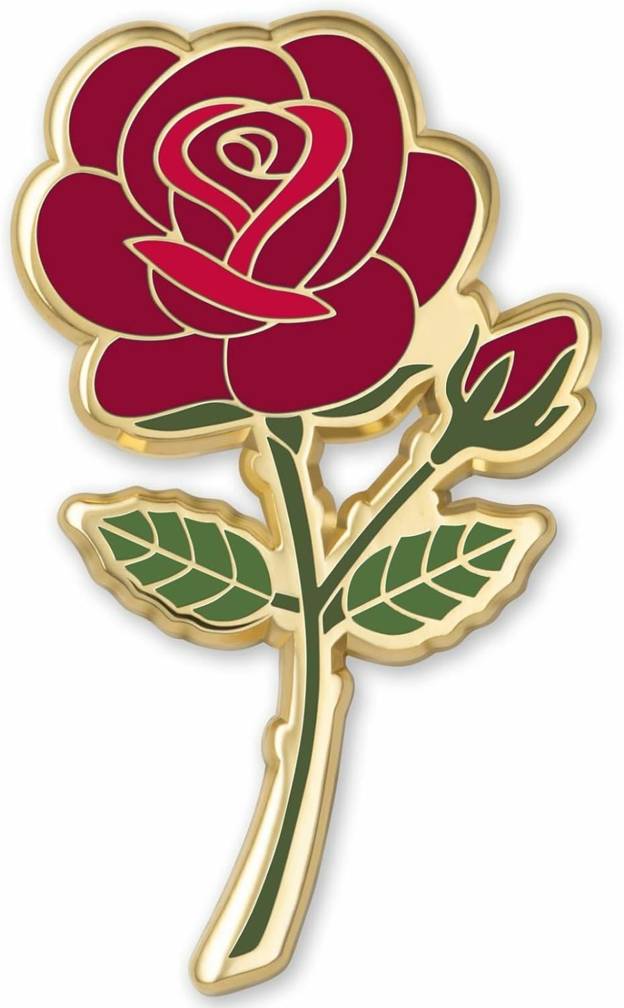 PLANT SCOUTS Rose Enamel Pins June Birth Month Flower Elegant Lapel & Brooch, Perfect For Bulk Gifts, Floral Lovers, Wedding Suits Birthday Gift And Flower Accessory For Floral Lovers - Great Gift Idea Rose Pin Brooch Best