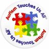 Fundraising For A Cause Fundraising For A Cause | Round Autism Touches Us All Puzzle Piece Button Pins Inexpensive Autism/Asperger'S Awareness Pins For Teachers And Fundraising Events Online