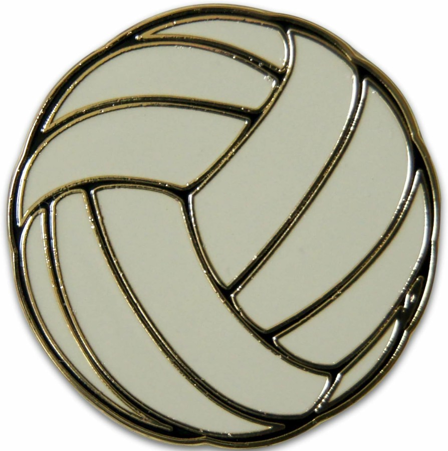 Novel Merk Novel Merk Volleyball Sports Lapel Pin, Hat Pin & Tie Tack Set With Clutch Back Hot