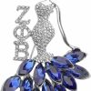 CENWA Cenwa Zpb Soror Sorority Jewelry 1920 Greek Sorority Brooch Pin Jewelry Gift For Finer Women New