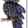 Generic Golden Strawberry 5 Pcs Rhinestone Crystal Elegant Owl Fashion Brooch Pin Lapel Pins For Women (5 Colors) Clearance