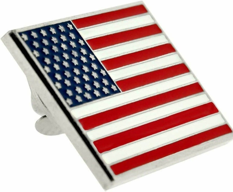 Mandujour Authentic American Usa Flag Pin Uni Lapel For Men And Women Patriotic New