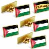 MIDLE 12/24/50/100Pcs Official Palestine Flag Lapel Pins Bulk - Metal Palestinian National Lapel Pin Hot