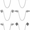 BBTO 6 Pcs Vintage Sweater Chain Clips Retro Cardigan Clips Dresses Shawl Clips Flowers Leaves Collar Clips For Women Girls Decoration Clothes Shirt, 6 Styles Best