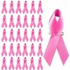 Totelux 30Pcs Pink Ribbon Pins Breast Cancer Awareness Safety Pin Breast Cancer Pins Brooch For Women Girls Charity Fundraising Event Party Favors Supplies Hot