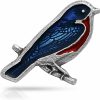 DANFORTH Danforth - Bluebird Lapel Pin, Women'S Scatter Pin Accessory For Hats, Jackets & Backpacks, Handcast Pewter, Made In The Usa, 1" High New