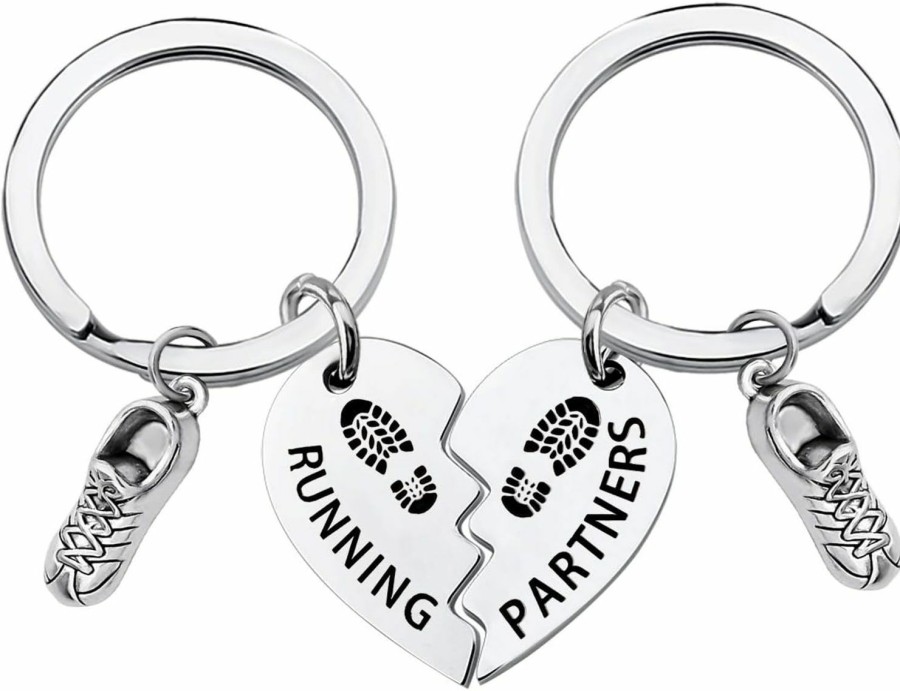 CHOORO Chooro Running Partners Set Of Two Runner Shoe Charm Keychain Half Marathon Gift Race Day Gifts For Runners Best