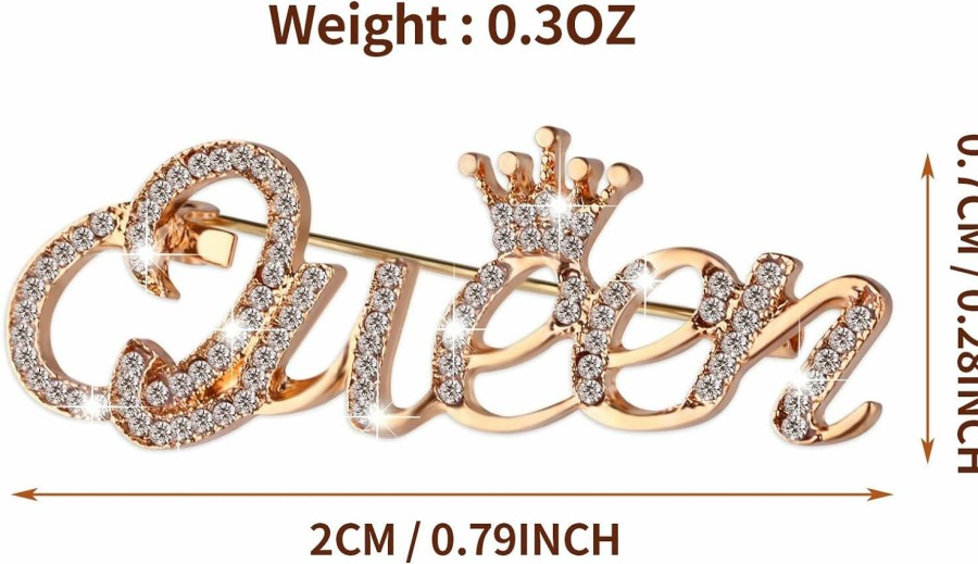 Yolev Yolev Queen Crown Brooch Pins For Women Girls Hot