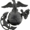 Eagle Eagle Us Marine Corps Emblem E3 Left Cap Subdued Black Usmc Lapel Hat Pin, 1-3/4\" Best