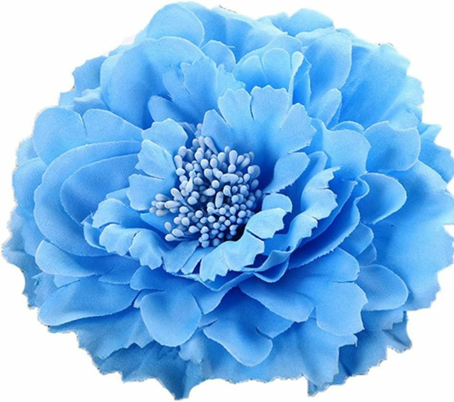 Sowist Hc-01 Floral Fall Peony Flower Hair Clip Flamenco Dancer Pin Up Flower Brooch (Blue) Wholesale