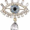 ROFARSO Rofarso Lucky Charm Evil Eye With Tears Aojo Brooch Pin For Women Fully-Jewelled With Rhinestone Crystal For Wedding Party Prom Gift Accessories For Shawl Scarf Buckle Sweater Cardigan Best