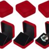 FINGERINSPIRE Fingerinspire 6 Pcs Blue Velvet Badge Display Box 40Mm Lapel Pin Collection Display Holder Square Velvet Brooch Storage Boxes Presentation Display Case For Badges Brooch Pin Lapel Pin Storage Wholesale