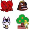 feimeng jewelry Animalcrossing New Hori-Zons Enamel Pins, Cute Owl Blathers' Sister Brooch Metal Purple Owl Lapel Pins For Backpack Collection Hot