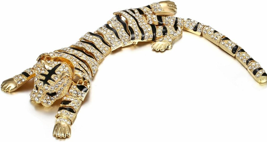 EVER FAITH Ever Faith Austrian Crystal Enamel Wildlife Predator Tiger Animal Brooch For Women Online