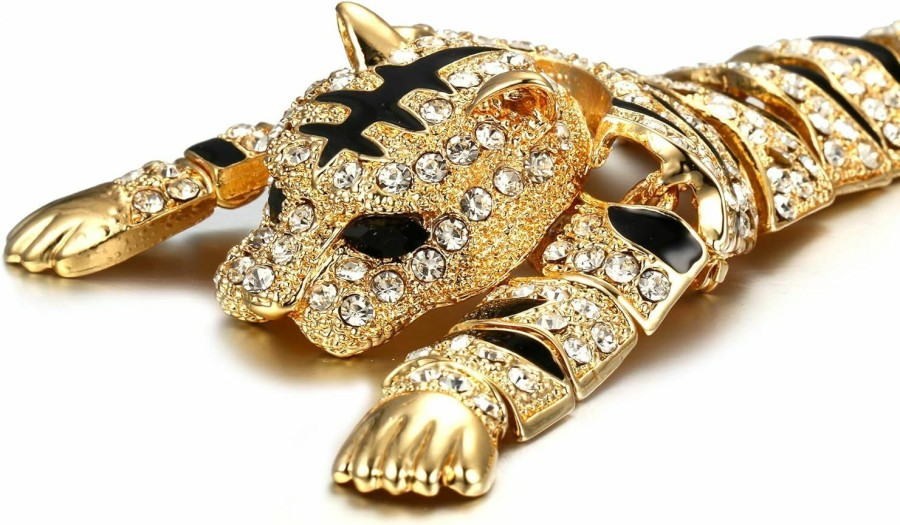 EVER FAITH Ever Faith Austrian Crystal Enamel Wildlife Predator Tiger Animal Brooch For Women Online