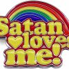 QUREZA Satan Loves Me Brooch Metal Creative Badge Satan Loves Me Iridescent Hard Enamel Pin Be A Good Luciferian Follower For Atheists And Mystics Suitable For Hats Jackets Canvas Bags Best