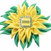 CENWA Cenwa Ceta Nursing Sorority Gift Chi E Nurses Green And Yellow Large Yellow Flower Brooch Wholesale