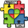 mindspeakee Autism Mom Autistic Mother Rainbow Puzzle Enamel Lapel Pin Metal Badge Brooch For Mom Online