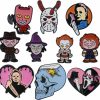 RUPUDDT 10 Pieces Cartoon Metal Brooch Women Cute Pins Backpacks Brooches For Birthday Gifts Best