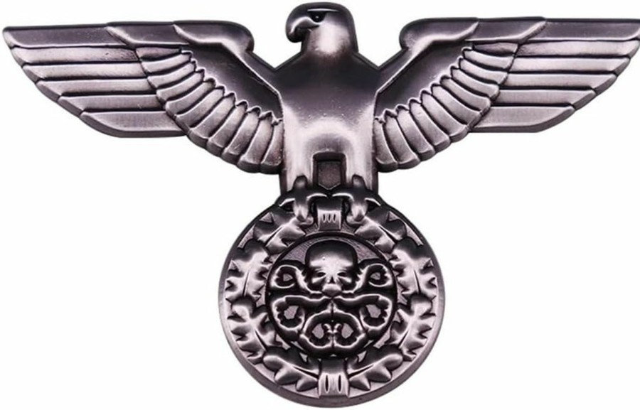 HUAQIGUO Wwii German Visor Cap Eagle Badge Ww2 Germany Metal Brooch Wwii Germany Brooch Military Army Jewelry Accessory Best