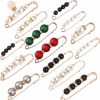 Beupy 14 Pieces Pearl Scarf Brooch Pin Assorted Muslim Scarf Hijab Clips Small Brooch Set Metal Clips For Headscarf Shawl Muslim Women Scarves Hijab Safety Shawl Brooch Pins For Women Men Online