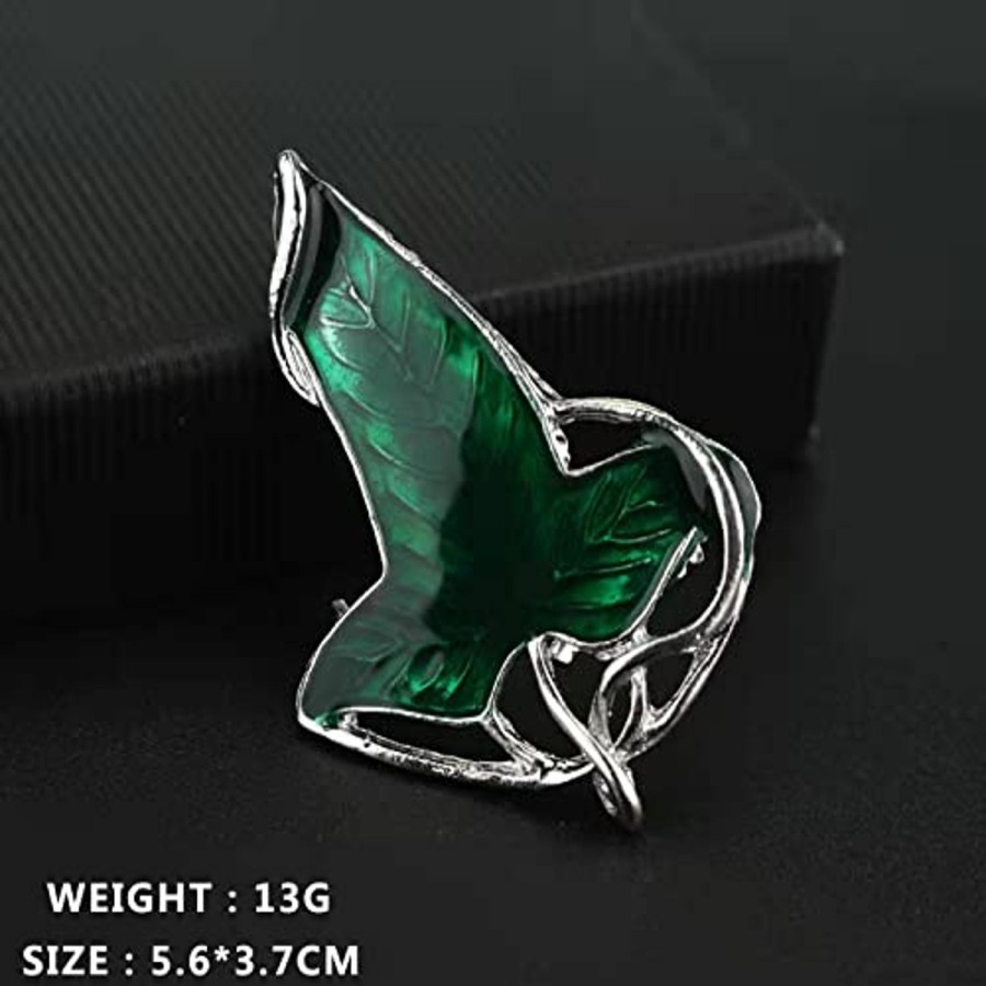 Amazon Alloy Elven Leaf Brooch Green Leaf Brooch Clasp Pin Elven Cloak Leaf Clasp Costume Accessory Movie Inspired Elven Green Leaf Pin Gift For King Of The Elves Fans Hot