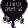 VNEWSCHI All Black Everything Heart Brooch Black Magic Words Badge Enamel Lapel Pin Diy Clothes Schoolbag Decoration Club Party Lover Girls Women Gift Clearance