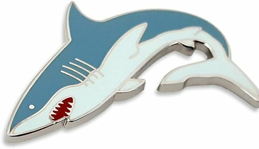 Pinsanity Pinsanity Great White Shark Enamel Lapel Pin Clearance