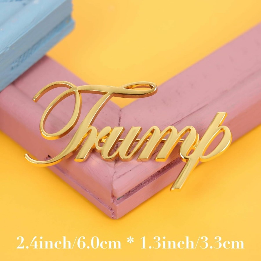 Anoonse Trump Brooch For United States Of 2024 Presidential Election - Trump 2024 Lapel Pin - Trump 2024 Merchandise - President Trump Gift (1 Pack) Clearance