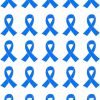 Joixy 25/50/100 Pcs Metal Blue Ribbon Enamel Lapel Pin Colon Cancer Awareness Product Blue Ribbon Pins Bulk Hot