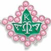 Melix Home Paraphernalia Sorority Gifts Brooch Pin Sorority Gifts For Women Pink Pearl Brooch Pin Graduation Gift Best