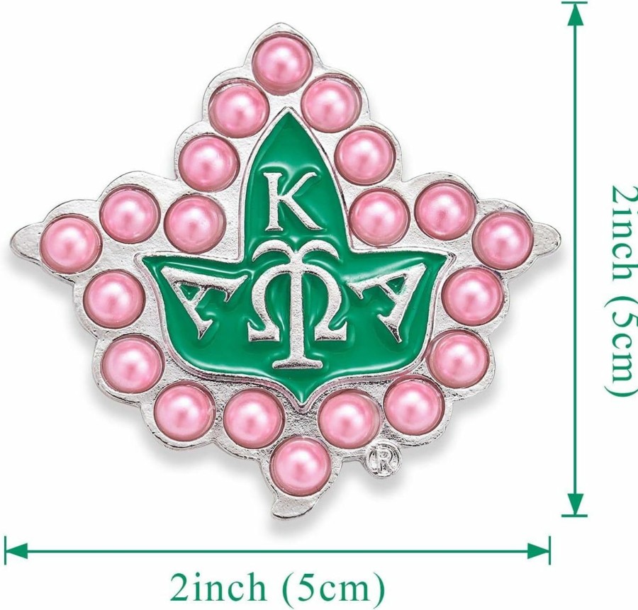 Melix Home Paraphernalia Sorority Gifts Brooch Pin Sorority Gifts For Women Pink Pearl Brooch Pin Graduation Gift Best