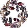 CUFTS Colours Crystal Brooch Pins Rhinestone Brooches Jewelry Gift For Women Girls New