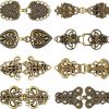 Luinabio 8 Pieces Vintage Sweater Clips Cardigan Clip Shawl Clips Retro Cloak Sweater Clips Antique Swirl Collar Clip Clasps Alloy Celtic Brooch Clips For Women Clearance