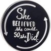 GuDeKe Gudeke She Believed She Could So She Did Enamel Pin Women Empowerment Graduation Gifts Wholesale