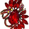 SELOVO Selovo Leaf Rhinestone Statement Brooch Pin Dress Jewelry Accessory Online