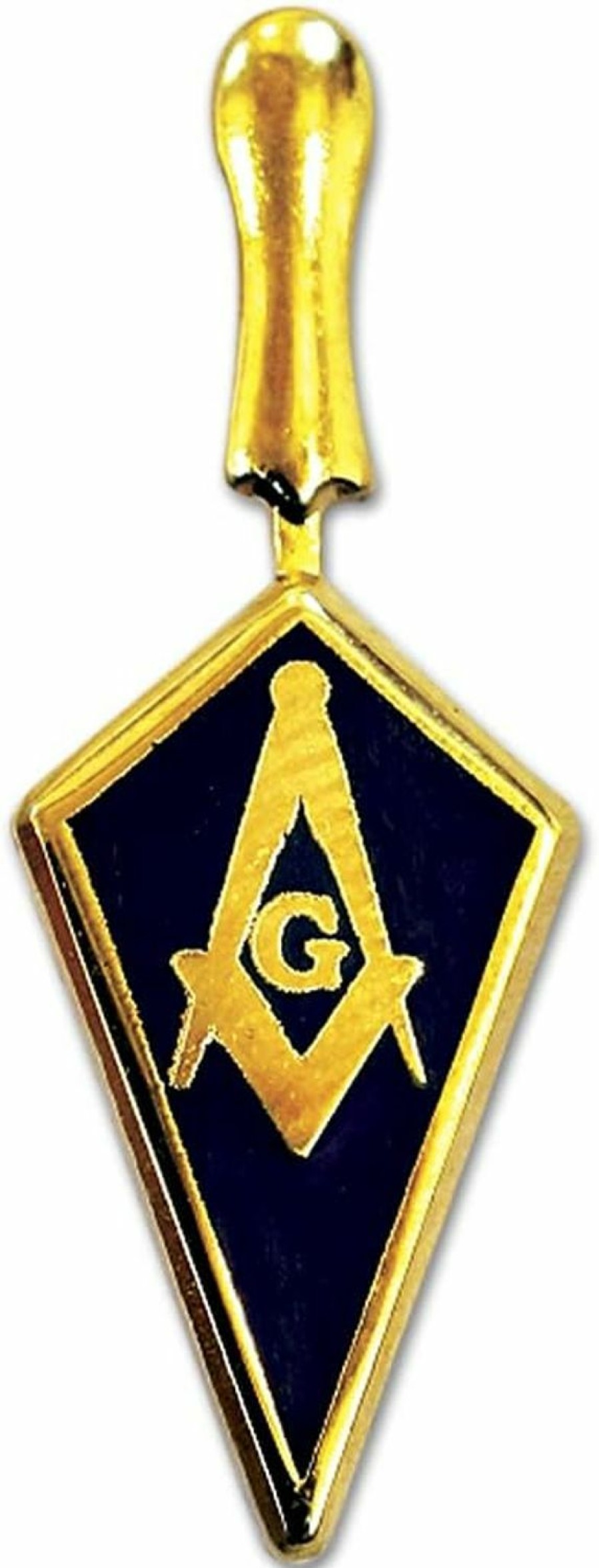 The Masonic Exchange Trowel With Square & Compass Masonic Lapel Pin - [Blue & Gold][1'' Tall] Hot