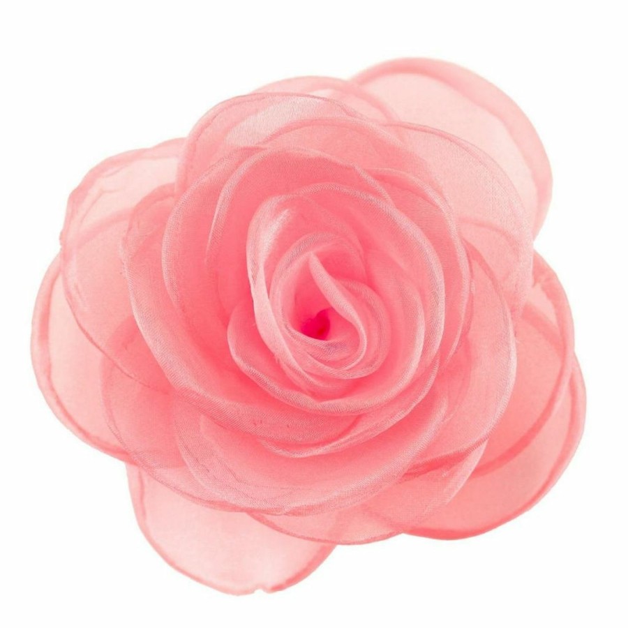 Amazon Merdia Women Lovely Flower Hair Clip Rose Brooches For Wedding Red New