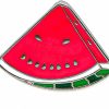 SKYFENGCN Bad Smile With Watermelon Face Pin - Fun Series - Enamel Lapel Pin - Nickel And Copper Plated Badge For Clothing, Bags, And Lanyards Clearance