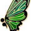 PinMart Pinmart Green Semicolon Butterfly Mental Health Suicide Prevention Lapel Pin Best