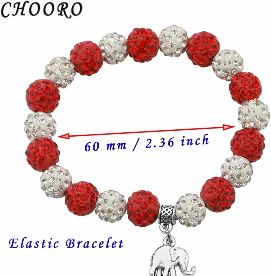 CHOORO Chooro Red Elephant Charm Necklace Gift Greek Sorority(Elephant Br Clearance