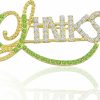 Keeblon Sorority Paraphernalia Gift For Women Girls Rhinestone Sorority Brooch Pin Greek Sorority Jewelry Sisterhod Gift For Soror Sister (Links) Best