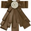 Allegra K Allegra K Women'S Pre-Tied Bowknot Beads Bow Tie Elegant Ribbon Brooch Online